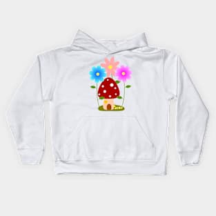 Monarch Caterpillar's Mushroom Home Kids Hoodie